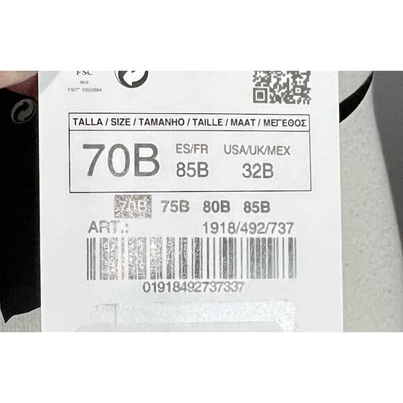 Zara Bralette Womens 32B Tan Floral Lace Strappy Romantic Sultry Lingerie Flirty - Picture 5 of 9